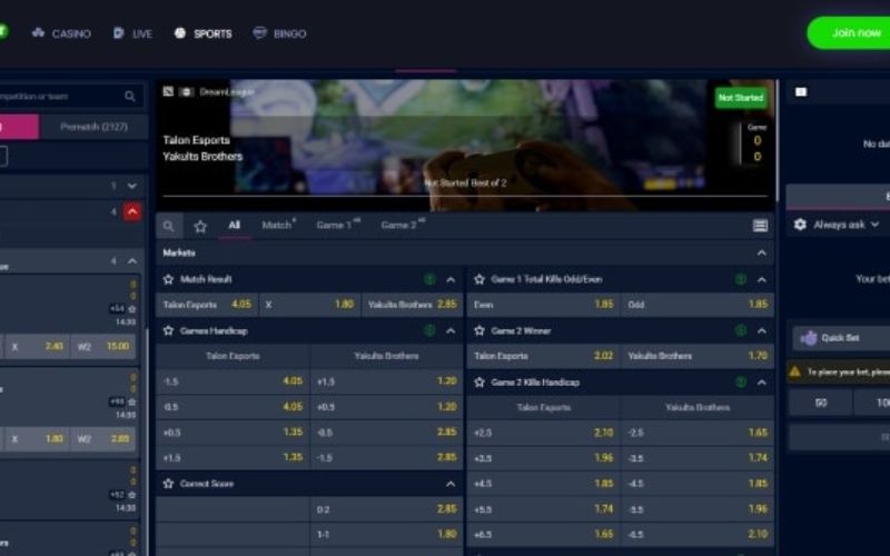 Chiến thuật cá cược Dota 2 để thắng lớn